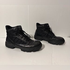 Bates black leather tactical boots men size 12 EW